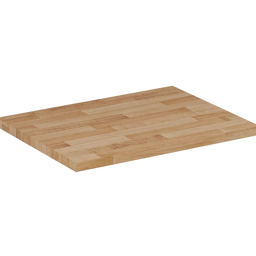 Furnidea Plan de travail en bois chêne massif naturel 60 cm pour meuble de salle de bain