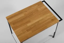 Furnidea Plan de travail en bois chêne massif naturel 60 cm pour meuble de salle de bain