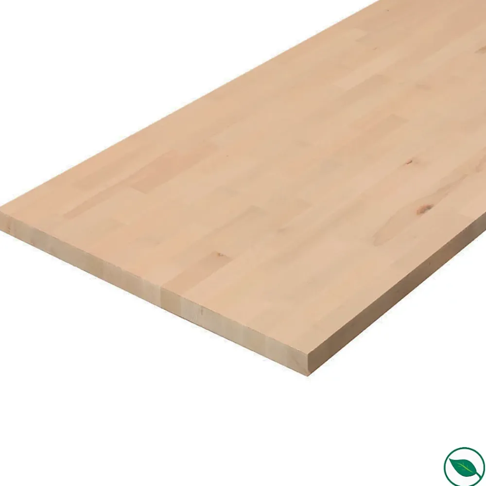 Forestea Plan de travail hêtre massif lamellé collé 2000 x 800 x 26 mm