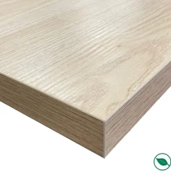 Plan De Travail Buanderie|Forestea Plan de travail ilot central stratifié HPL chêne clair 1600 x 900 x 38 mm