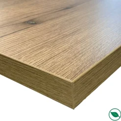 Plan De Travail Buanderie|Forestea Plan de travail ilot central stratifié HPL chêne 1600 x 900 x 38 mm