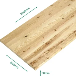 Forestea Plan de travail pin pour etabli maritime massif lamellé collé abouté 2000X650X36 mm