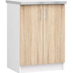 Plan De Travail Buanderie|Akord Furniture Factory Plan de travail pour la cuisine AKORD S60 LIMA Blanc 60 cm couleur Blanc 60x54x3,2 cm