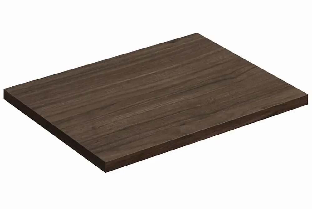 Furnidea Plan de travail pour meuble de salle de bain TERRA VILLA coloris noyer foncé 60 cm