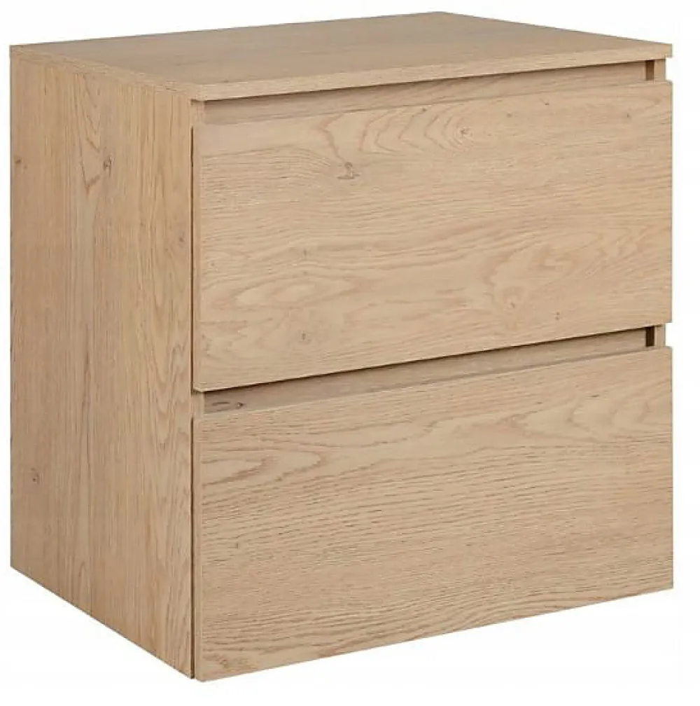 Plan De Travail Salle De Bains|Furnidea Plan de travail pour meuble de salle de bain SIMPLE en chêne clair 80 cm