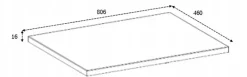 Plan De Travail Salle De Bains|Furnidea Plan de travail pour meuble de salle de bain VENA FLOW blanc mat 80 cm