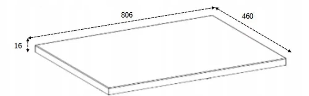 Plan De Travail Salle De Bains|Furnidea Plan de travail pour meuble de salle de bain VENA FLOW blanc mat 80 cm