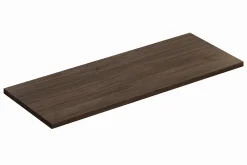 Furnidea Plan de travail pour meuble de salle de bain TERRA VILLA coloris noyer foncé 120 cm