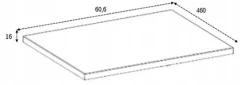 Plan De Travail Salle De Bains|Furnidea Plan de travail pour meuble de salle de bain VENA FLOW noir mat 60 cm
