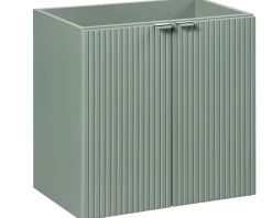 Furnidea Plan de travail pour meuble de salle de bain LINE REED GREEN vert SAUGE 60 cm