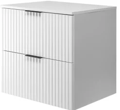 Furnidea Plan de travail pour meuble de salle de bain VENA FLOW blanc mat 60 cm