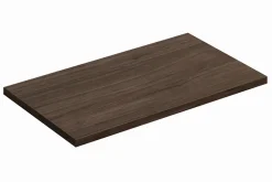 Furnidea Plan de travail pour meuble de salle de bain TERRA VILLA coloris noyer foncé 80 cm