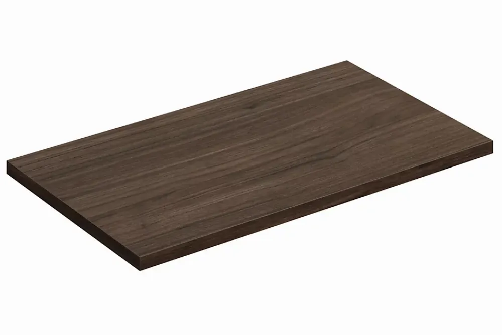 Furnidea Plan de travail pour meuble de salle de bain TERRA VILLA coloris noyer foncé 80 cm