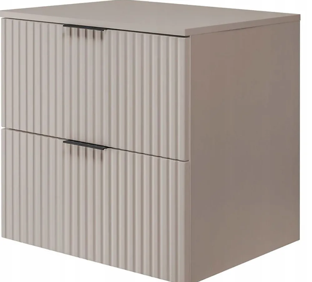 Furnidea Plan de travail pour meuble de salle de bain VENA FLOW cachemire mat 60 cm