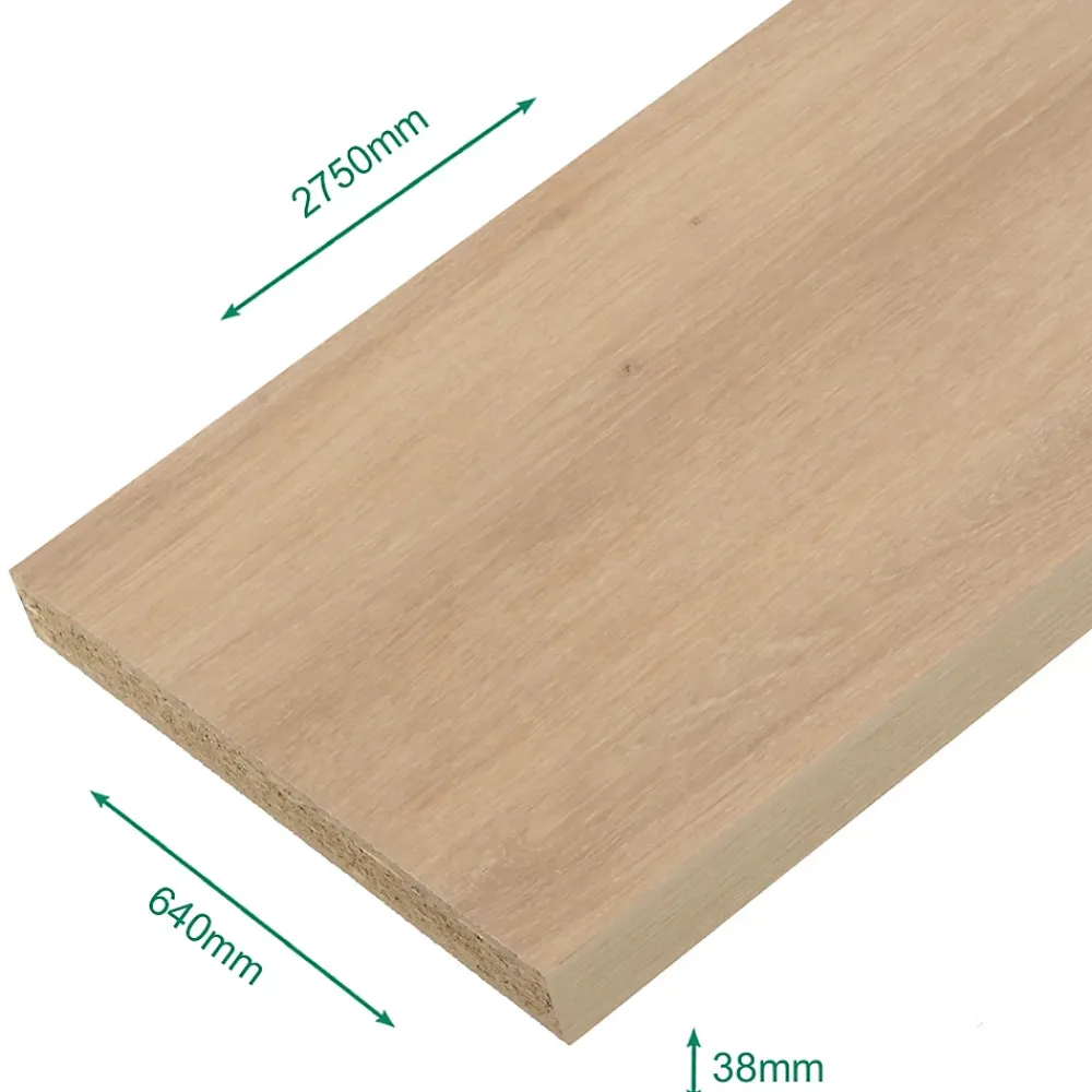 Plan De Travail Buanderie|Forestea Plan de travail stratifié chêne 2750 x 640 x 38 mm
