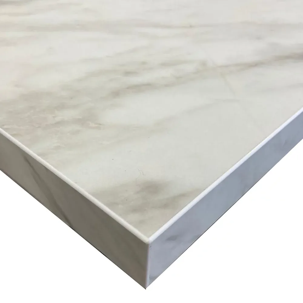 Forestea Plan de travail stratifié HPL marbre gris 2000 x 650 x 38 mm