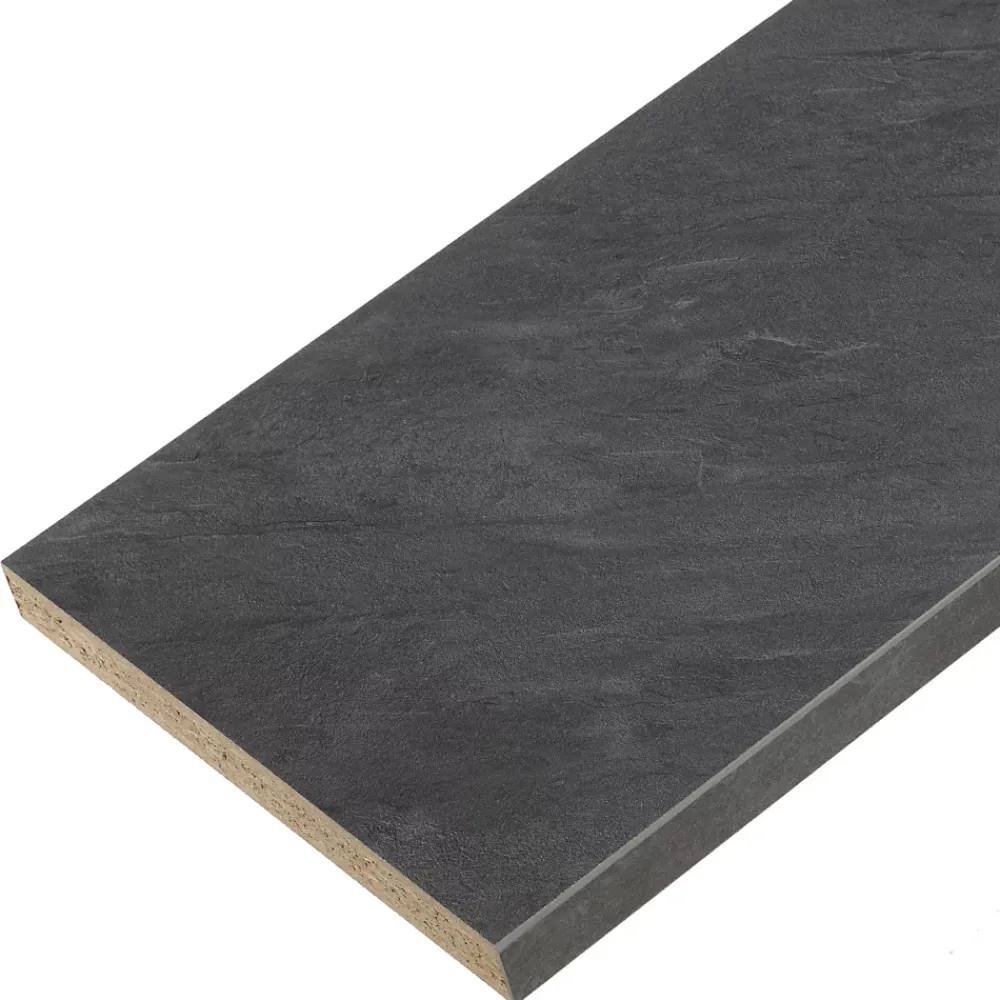 Plan De Travail Buanderie|Forestea Plan de travail stratifié ardoise foncé 2750 x 640 x 28 mm