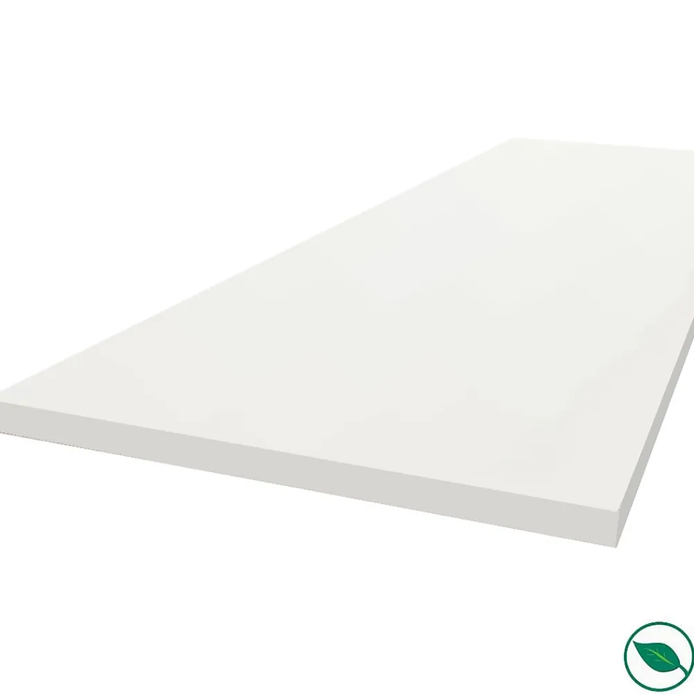 Forestea Plan de travail stratifié HPL blanc 2000 x 650 x 38 mm