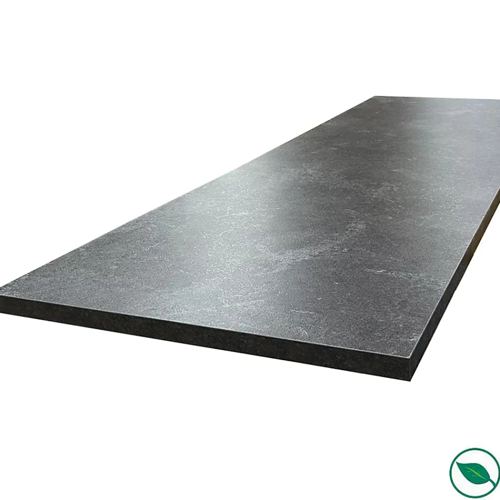 Forestea Plan de travail stratifié HPL ardoise 2000 x 650 x 38 mm