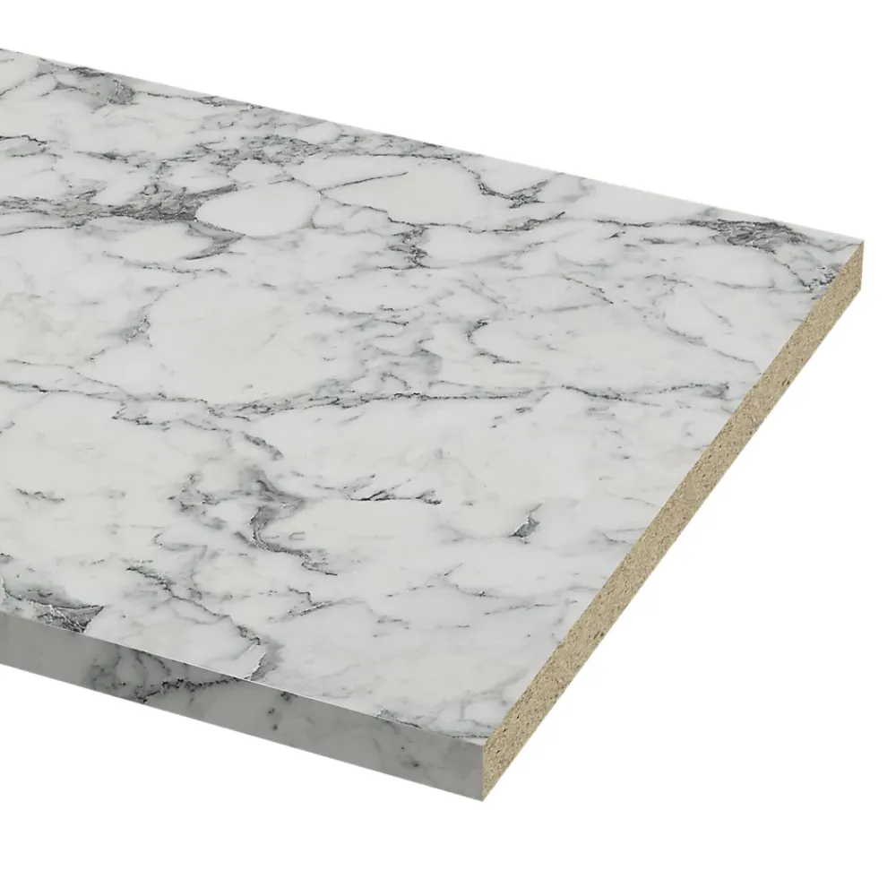 Plan De Travail Buanderie|GoodHome Plan de travail stratifié aspect quartzite Berberis L.300 x Ép.3,8 cm