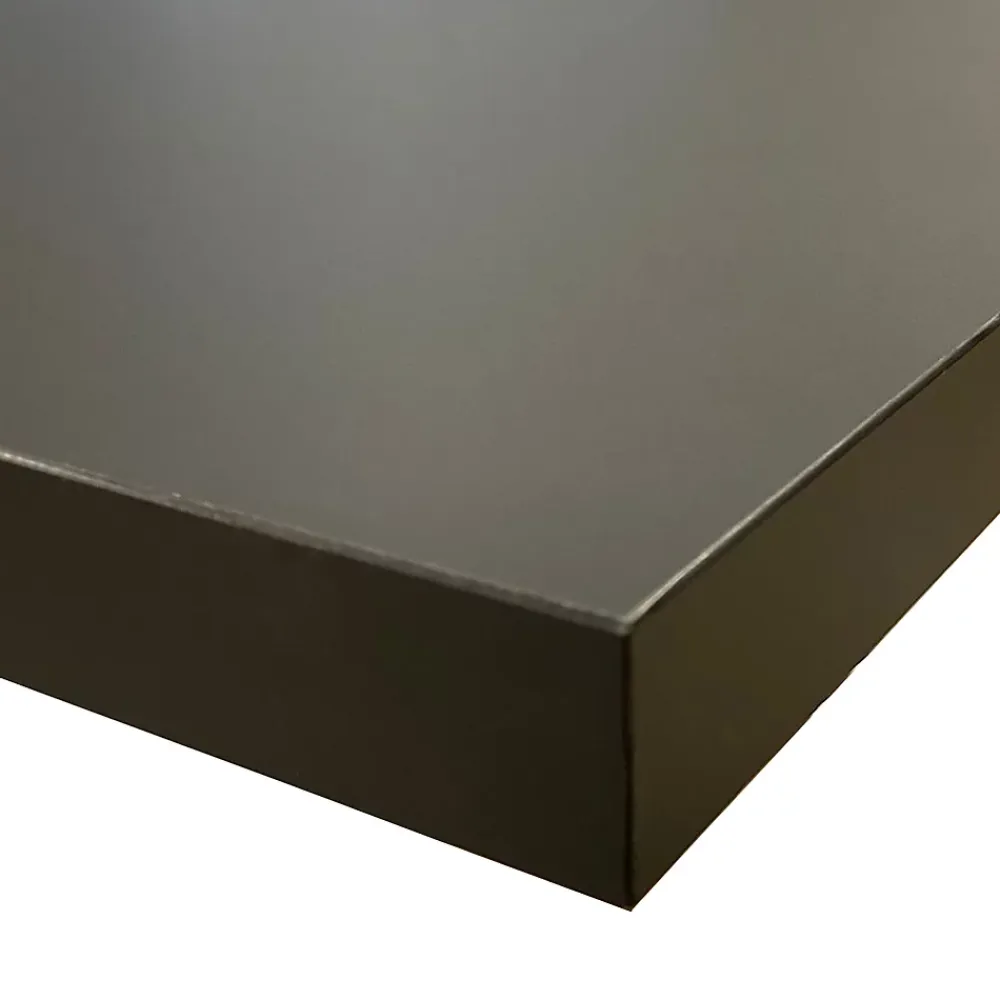Plan De Travail Buanderie|Forestea Plan de travail stratifié HPL noir mat 2000 x 650 x 38 mm