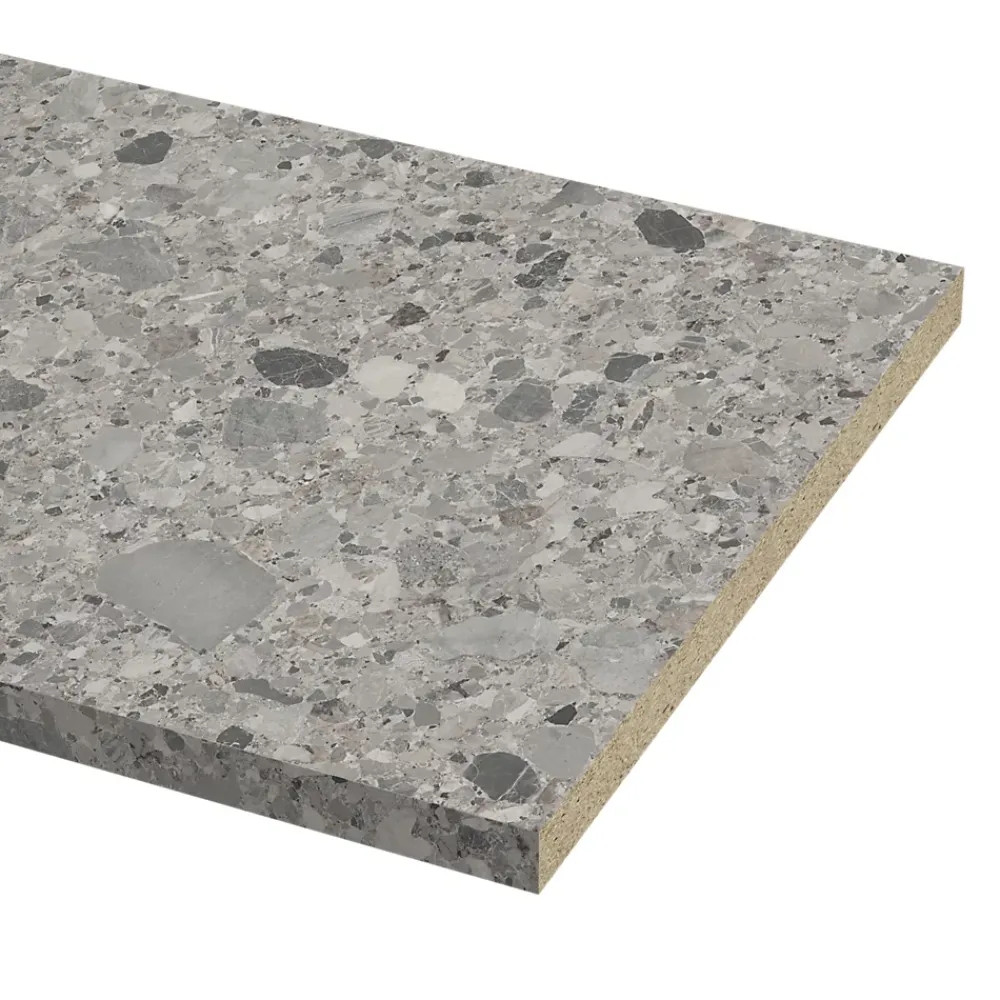 GoodHome Plan de travail stratifié décor ceppo gris Berberis L.300 x Ép.3,8 cm