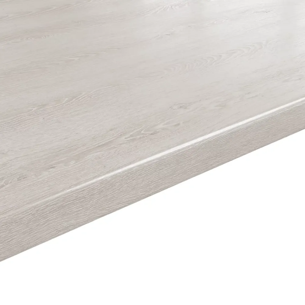 GoodHome Plan de travail stratifié aspect bois blanc Kabsa L.300 x l.62 x Ép.3,8 cm