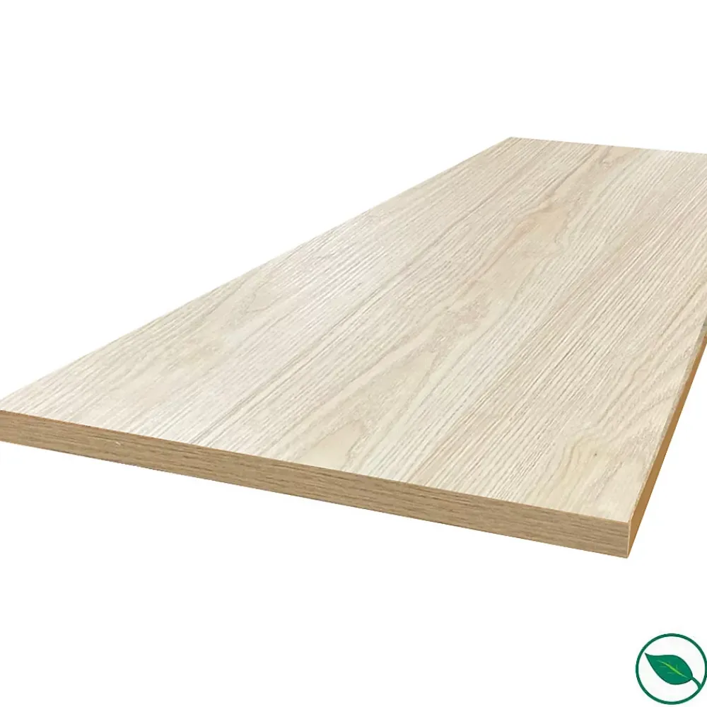 Plan De Travail Buanderie|Forestea Plan de travail stratifié HPL chêne clair 2000 x 650 x 38 mm