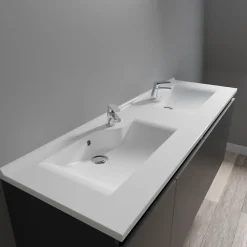 Plan Double Vasque|Cuisibane Plan double vasque design 140 cm RESILOGE