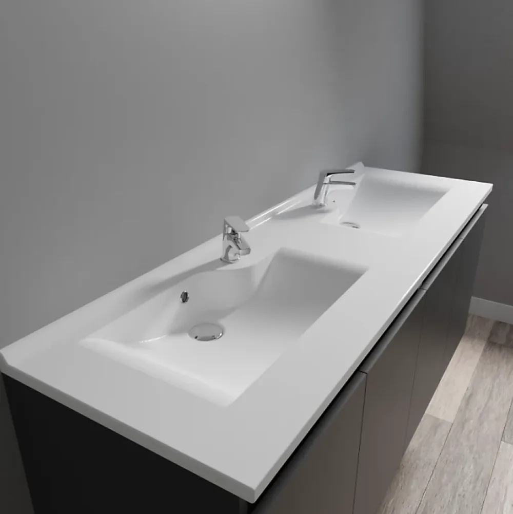Cuisibane Plan double vasque design 120 cm RESILOGE