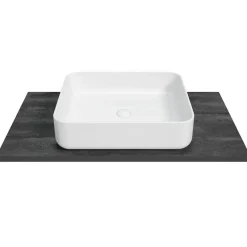 Plan De Travail Salle De Bains|Naturel Plan Stilla 120x2,5x46 cm noir (STILLAF12021)