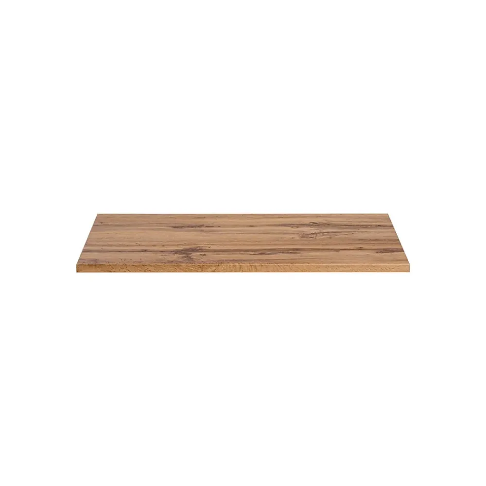 Plan Double Vasque|Meublorama Plan pour meuble sous vasque NOXERA 80 cm Coloris chene wotan À poser