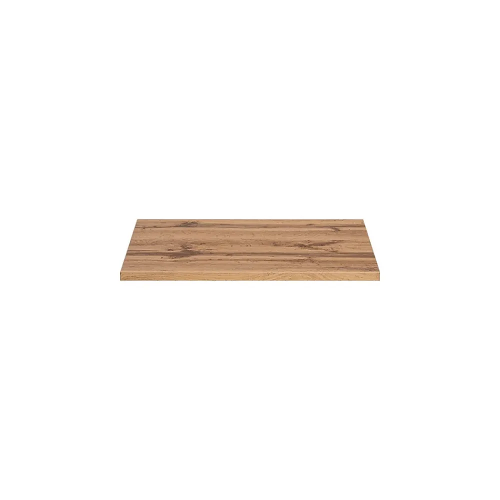 Plan Double Vasque|Meublorama Plan pour meuble sous vasque NOXERA 60 cm Coloris chene wotan À poser
