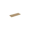 Plan Double Vasque|Meublorama Plan pour meuble sous vasque BRAZZA 120 cm Chene clair Epaisseur 2,5 cm À poser