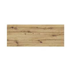 Plan Double Vasque|Meublorama Plan pour meuble sous vasque BRAZZA 120 cm Chene clair Epaisseur 2,5 cm À poser