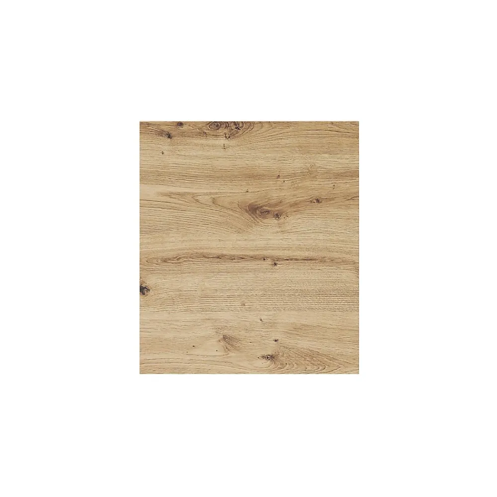 Plan Double Vasque|Meublorama Plan pour meuble sous vasque BRAZZA 40 cm Chene clair Epaisseur 2,5 cm À poser