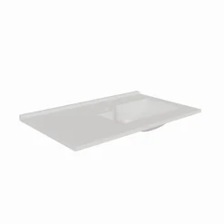 Plan Simple Vasque|Cuisibane Plan simple vasque déportée à droite RESILOGE - 90 cm