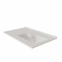 Plan Simple Vasque|Cuisibane Plan simple vasque déportée à droite RESILOGE - 90 cm