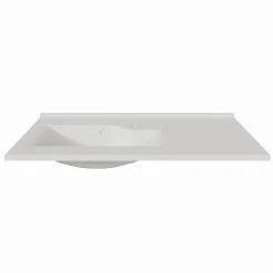 Cuisibane Plan simple vasque déportée à gauche RESILOGE - 90 cm