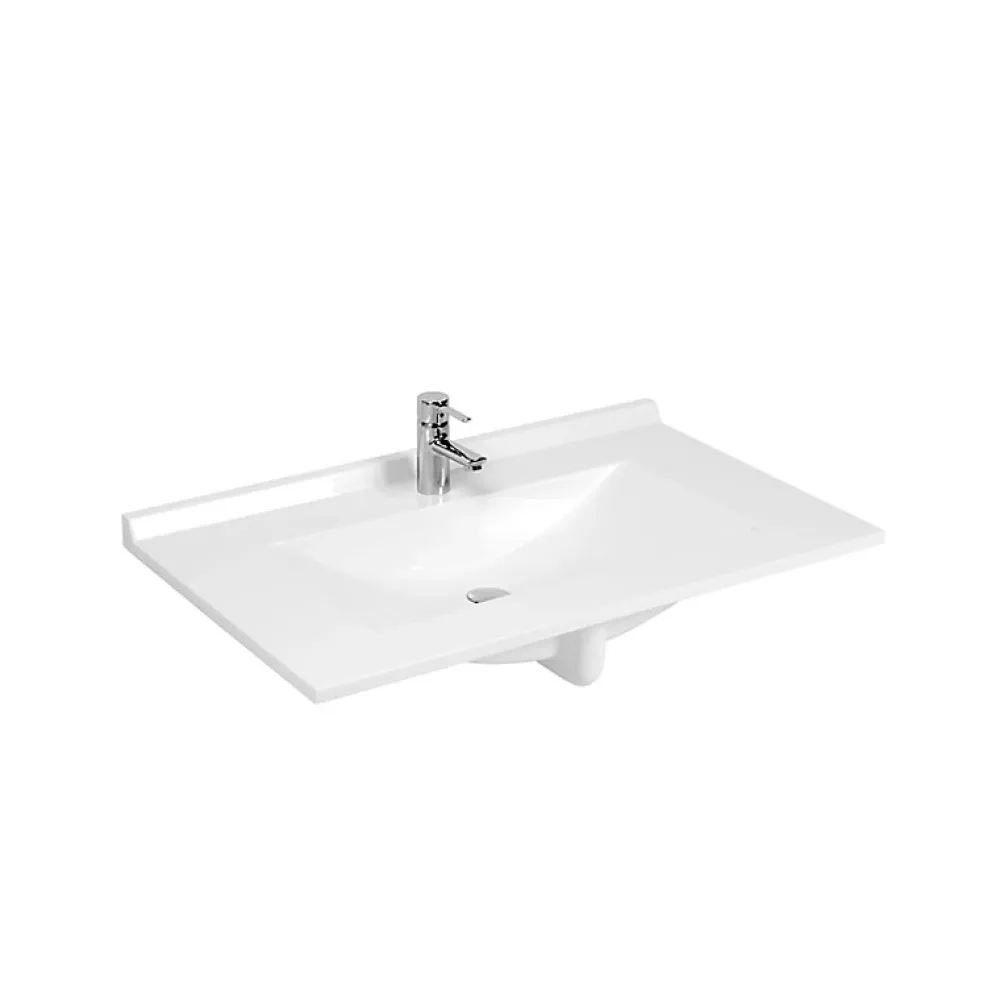 Cuisibane Plan simple vasque en résine de synthèse RESIPLAN - 90 cm