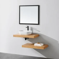 Stano Plan suspendu pour vasque TOP chêne 80 x 46 cm