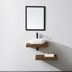Stano Plan suspendu pour vasque TOP noyer 60 x 46 cm