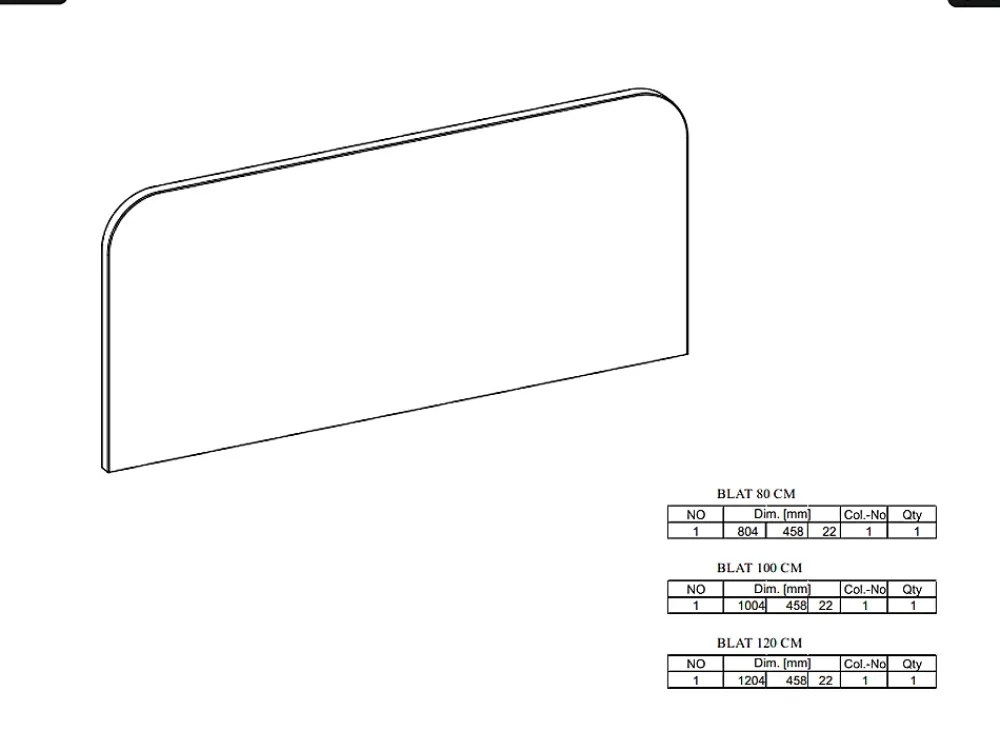 Otitec Plan vasque - H.2 x L.80 x P.45 - OLIVE - Chêne