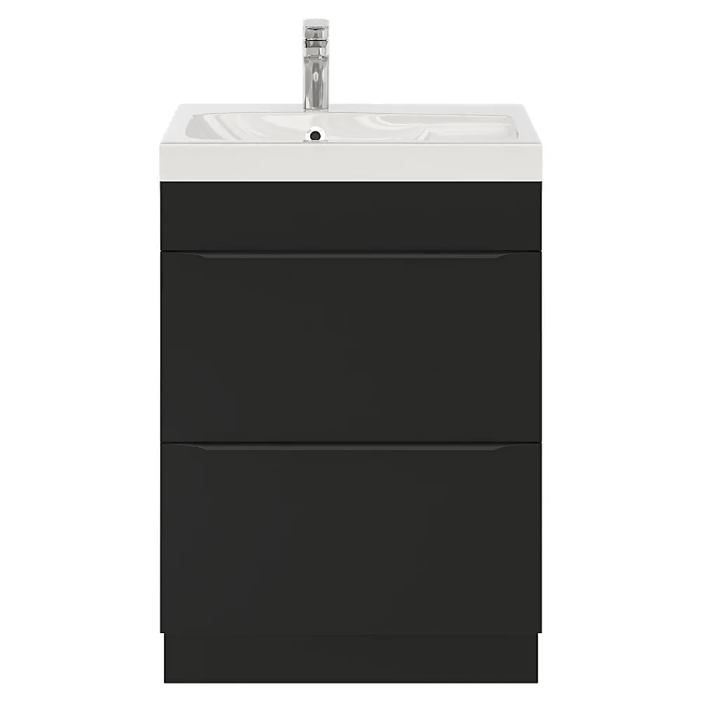 Plan Simple Vasque|GoodHome Plan vasque blanc en résine l.60 cm Mila