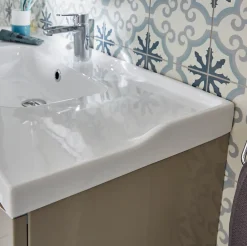 Plan Simple Vasque|GoodHome Plan vasque blanc Lana 100 cm