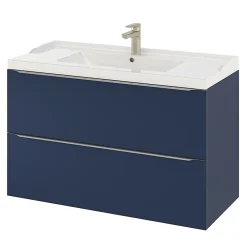 Plan Simple Vasque|GoodHome Plan vasque blanc Lana 100 cm