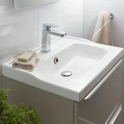 Plan Simple Vasque|GoodHome Plan vasque blanc Lana 60 cm