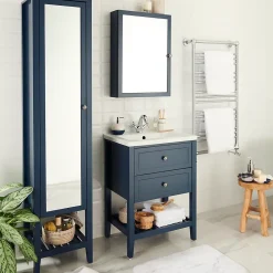 Plan Simple Vasque|GoodHome Plan vasque blanc Lana 60 cm