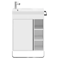 Plan Simple Vasque|GoodHome Plan vasque blanc satin en résine l.60,4 x P.36,2 cm, Maza
