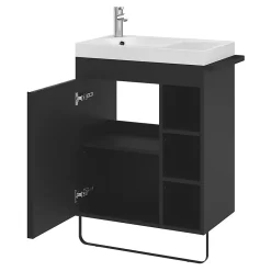 Plan Simple Vasque|GoodHome Plan vasque blanc satin en résine l.60,4 x P.36,2 cm, Maza